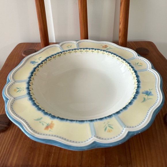 Set of 2 Lenox Provencal Garden Provencal Blossom Dinner Plate Soup Pasta Bowl - Picture 5 of 10